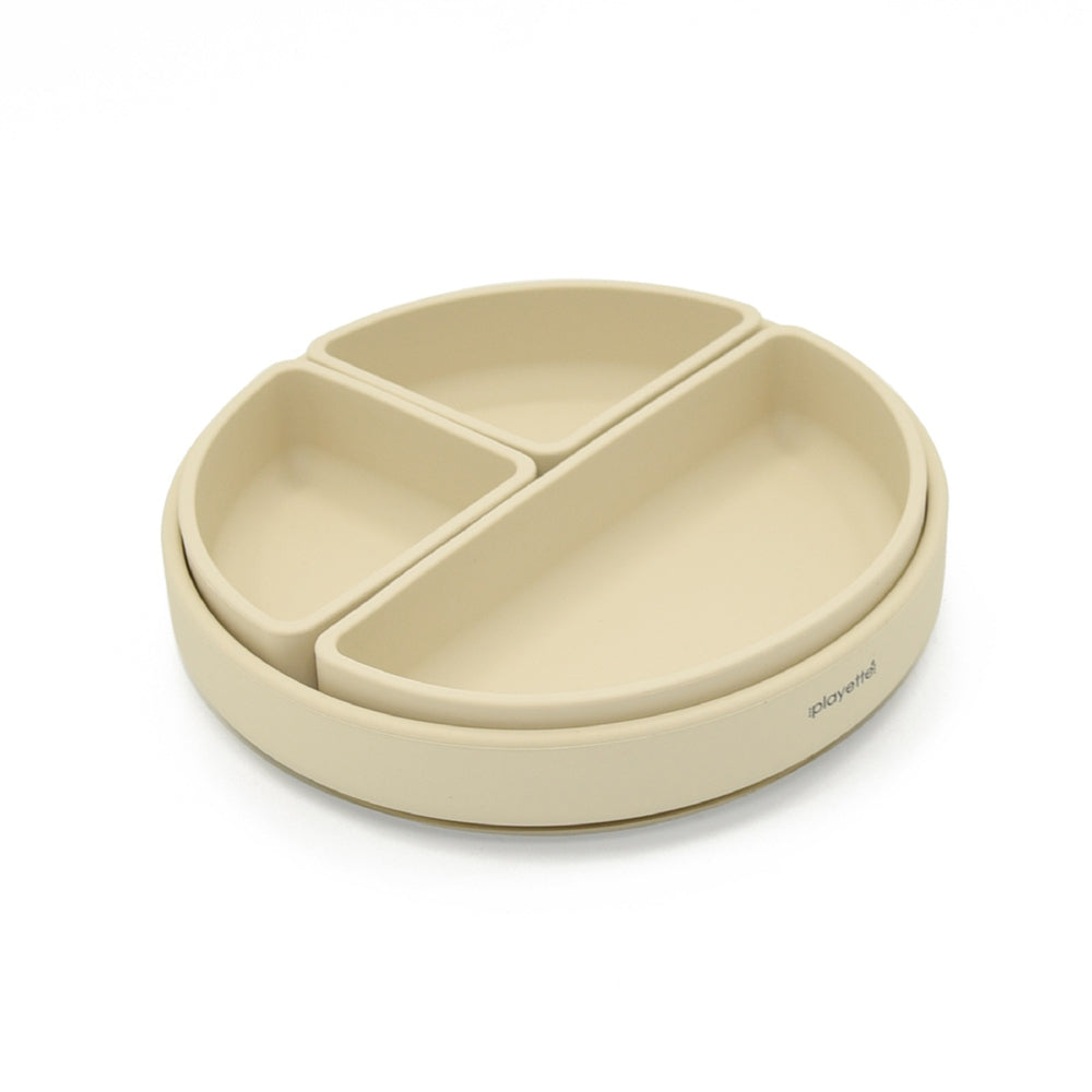 1501021-playette-silicone-baby-infant-divided-and-removable-plate-sand-4m