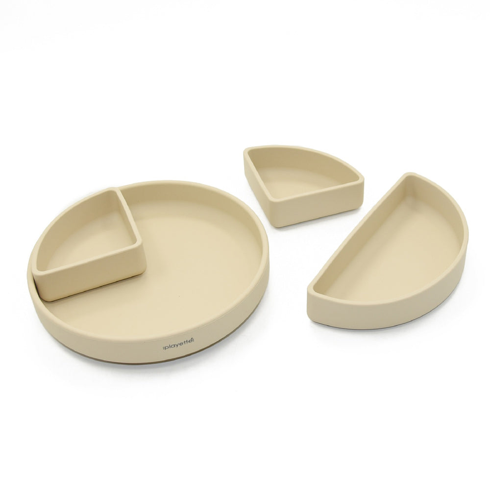 1501021-playette-silicone-baby-infant-divided-and-removable-plate-sand-4m