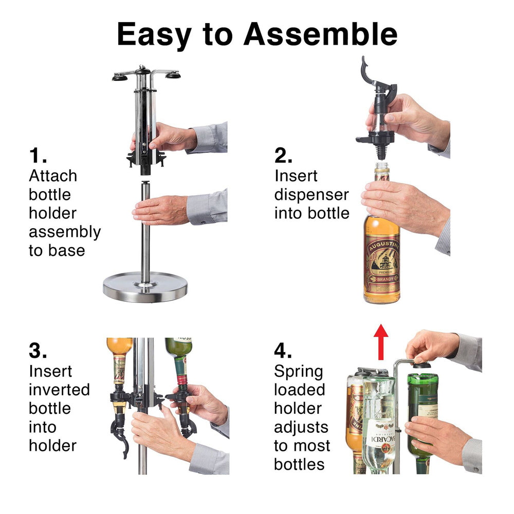 47011-oggi-professional-3-bottle-revolving-28cm-dispenser-barware-storage-silver