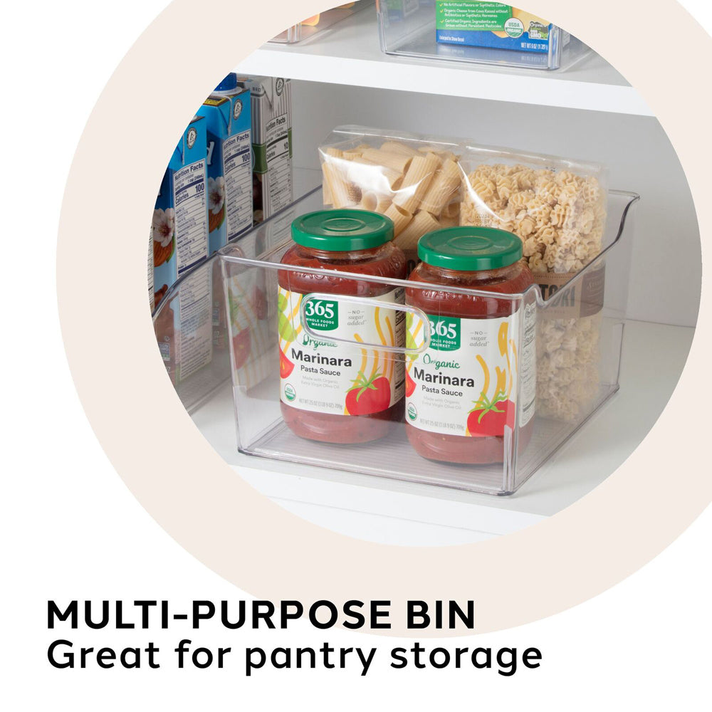 47282-oggi-33cm-storage-bin-home-food-organiser-w-handles-clear