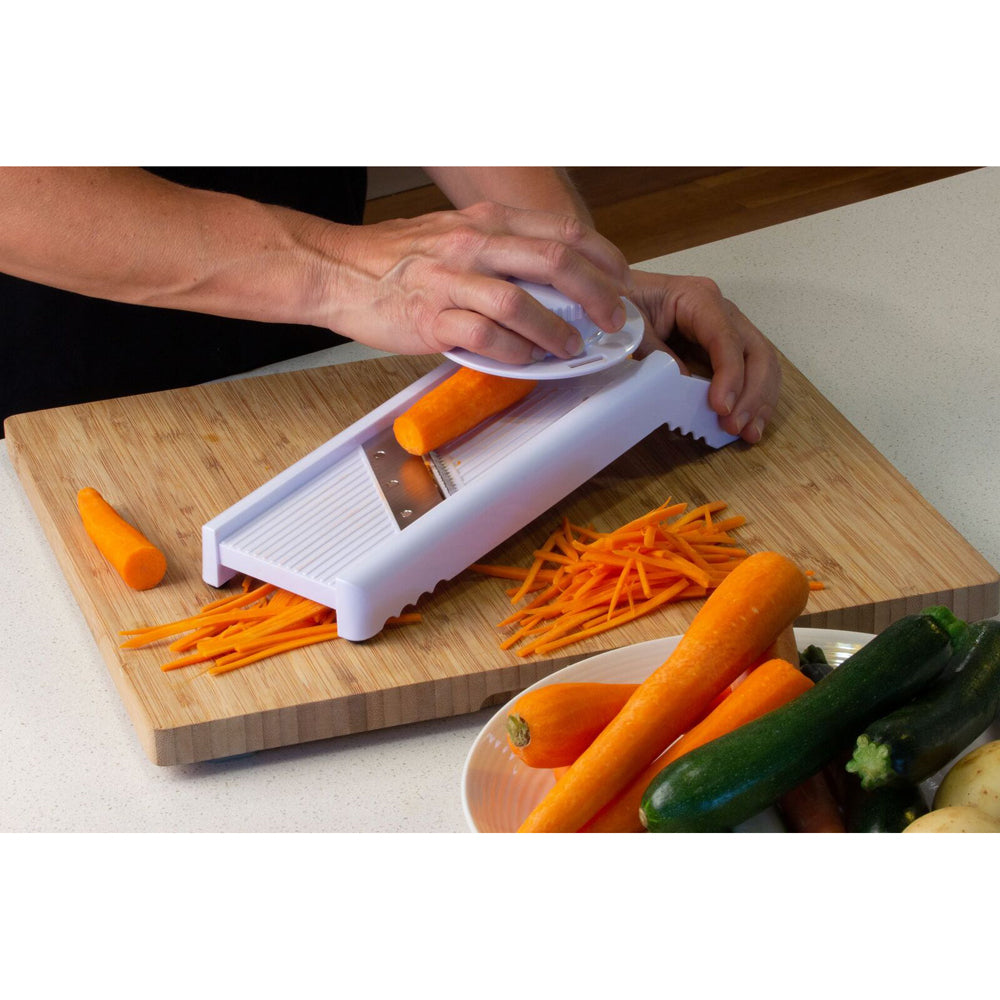 7240-4pc-culinare-36cm-mandoline-slicer-w-blades-white