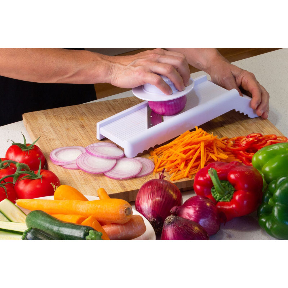 7240-4pc-culinare-36cm-mandoline-slicer-w-blades-white