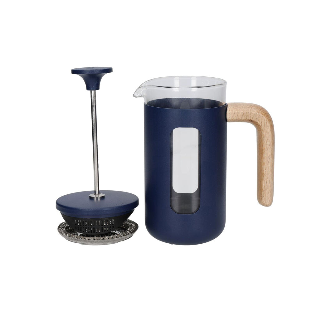 83235-la-cafetiere-pisa-3-cup-350ml-stainless-steel-glass-french-press-navy