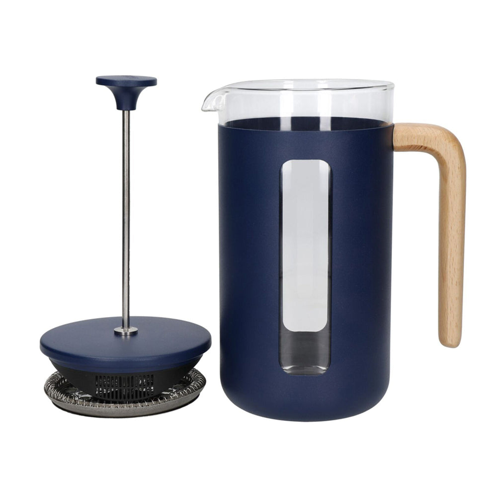 83245-la-cafetiere-pisa-8-cup-1l-stainless-steel-glass-coffee-french-press-navy