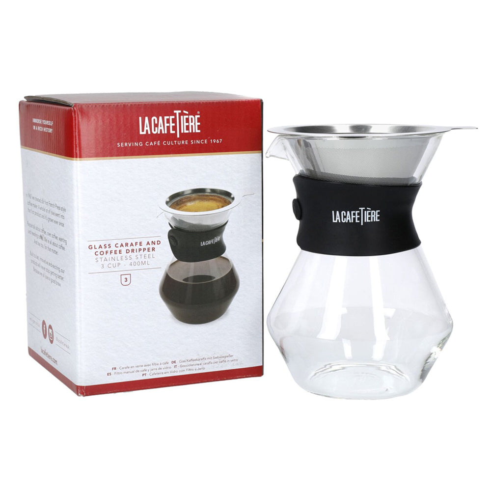 83300-la-cafetiere-15cm-400ml-3-cup-glass-coffee-dripper-carafe-set