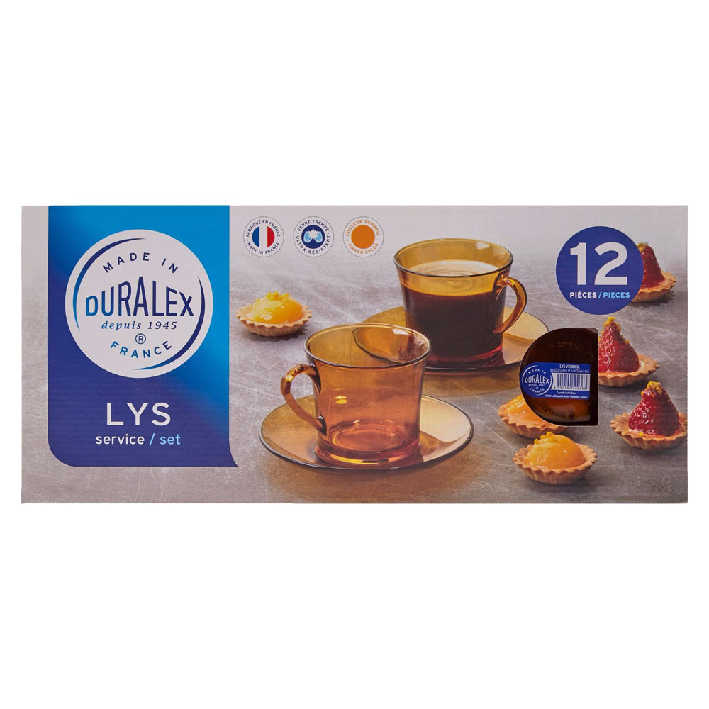 88155-6pc-duralex-lys-amber-180ml-tea-cup-saucer-brown