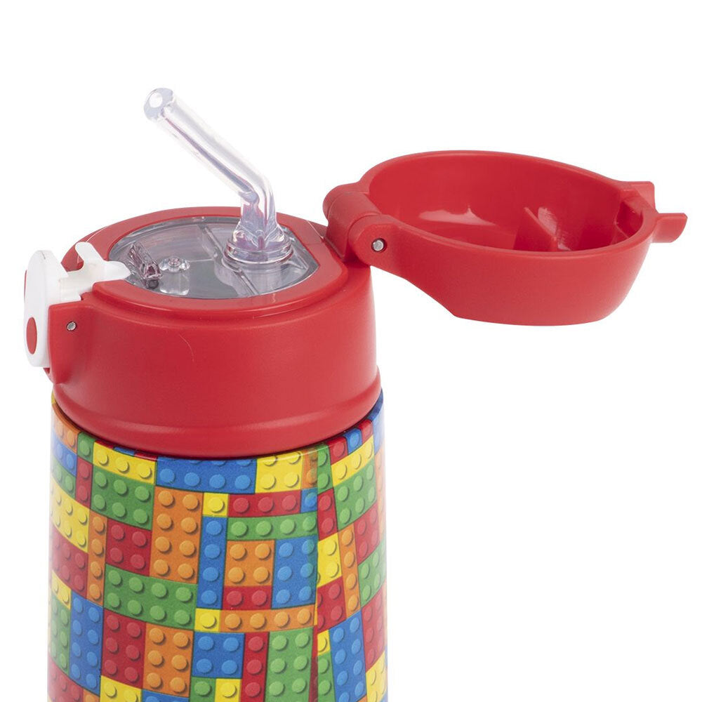 8875-1br-oasis-400ml-stainless-steel-double-wall-insulated-kids-bottle-bricks