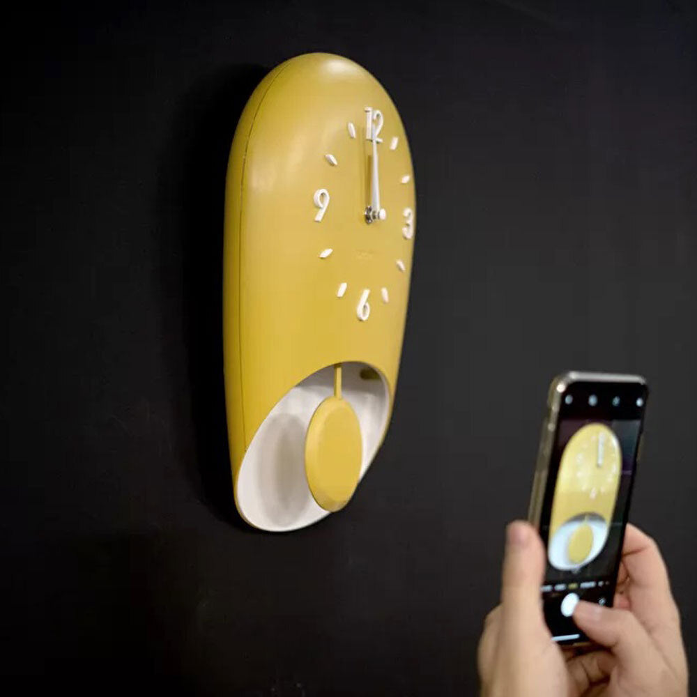 168604206-2e2-guzzini-33x22cm-wall-clock-w-pendulum-bell-mustard-yellow