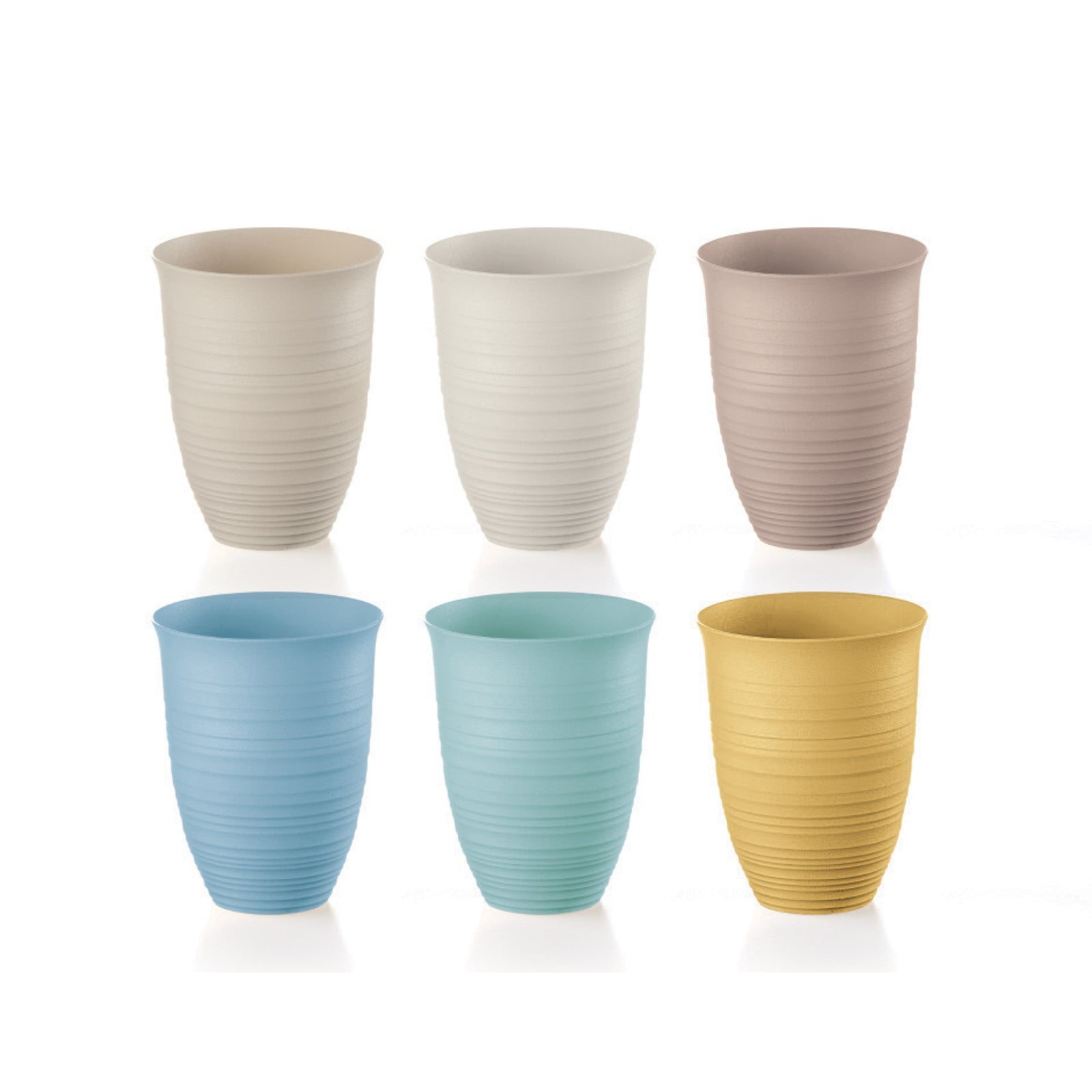 17950252-6pc-guzzini-earth-tierra-12-4cm-520ml-stackable-tall-plastic-tumblers
