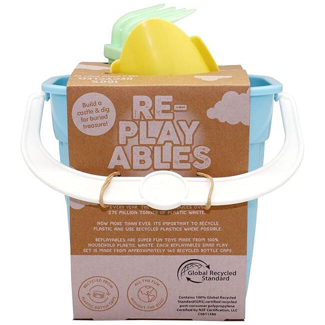 20992-re-playables-kids-childrens-sand-play-bucket-spade-rake-set-18m