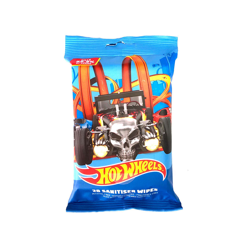 2562622-hot-wheels-antibacterial-sanitiser-wipes-20-pack-6y