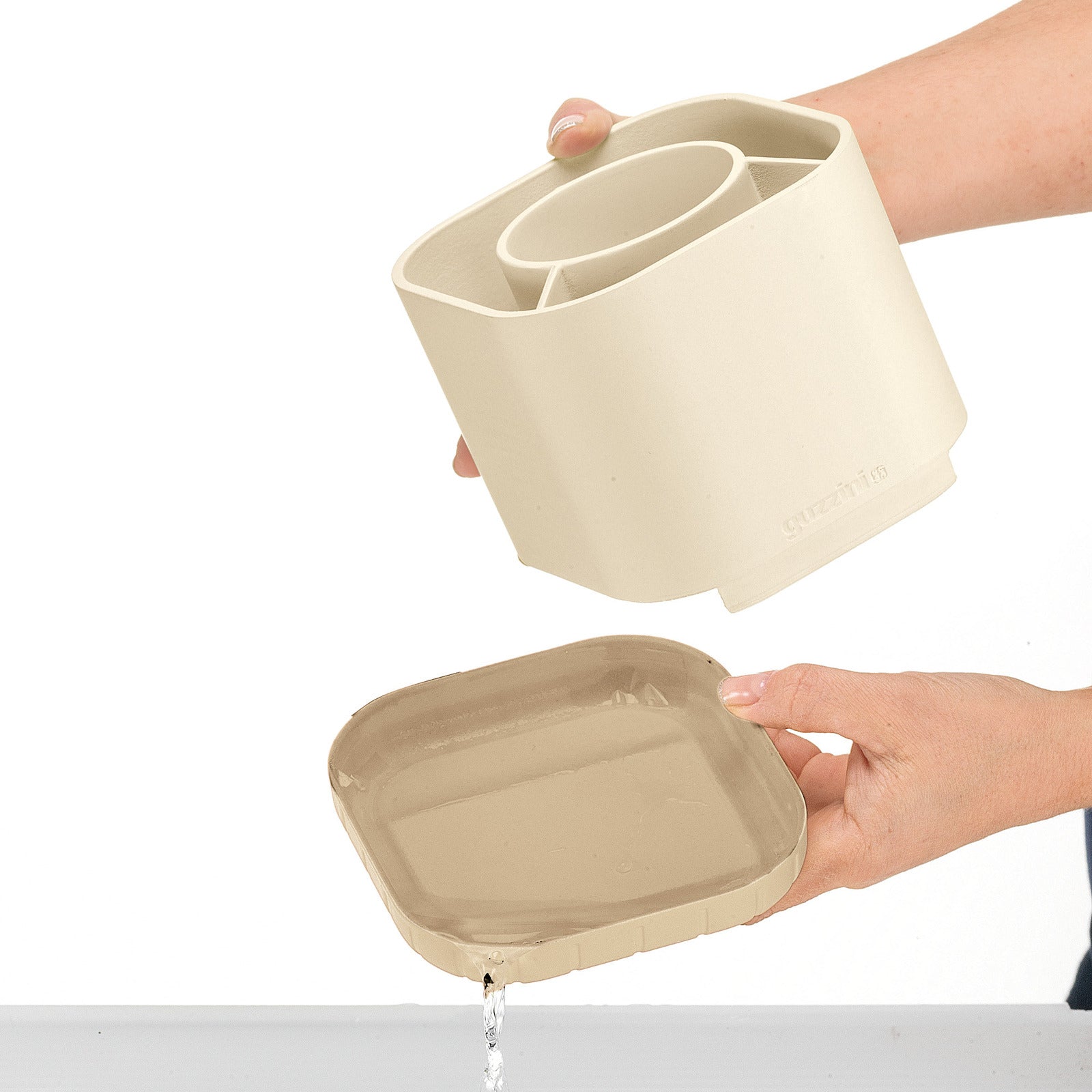 290100190-guzzini-kitchen-active-design-13cm-cutlery-drainer-fill-drain-pale-clay