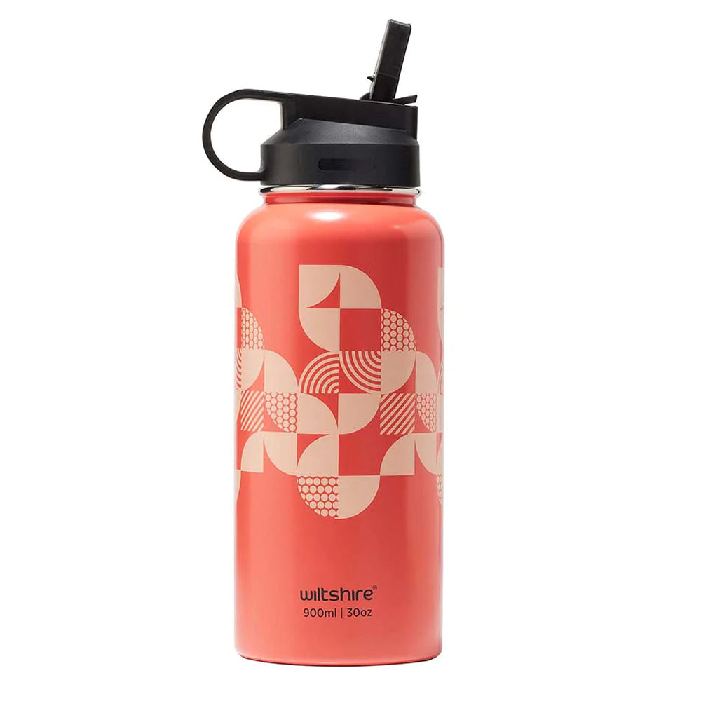 48184-wiltshire-stainless-steel-water-bottle-flamingo-pink-900ml