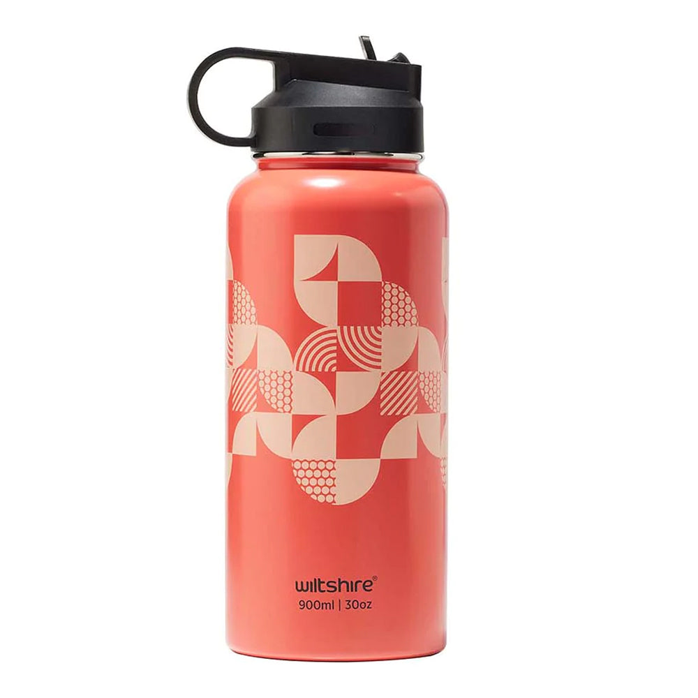 48184-wiltshire-stainless-steel-water-bottle-flamingo-pink-900ml