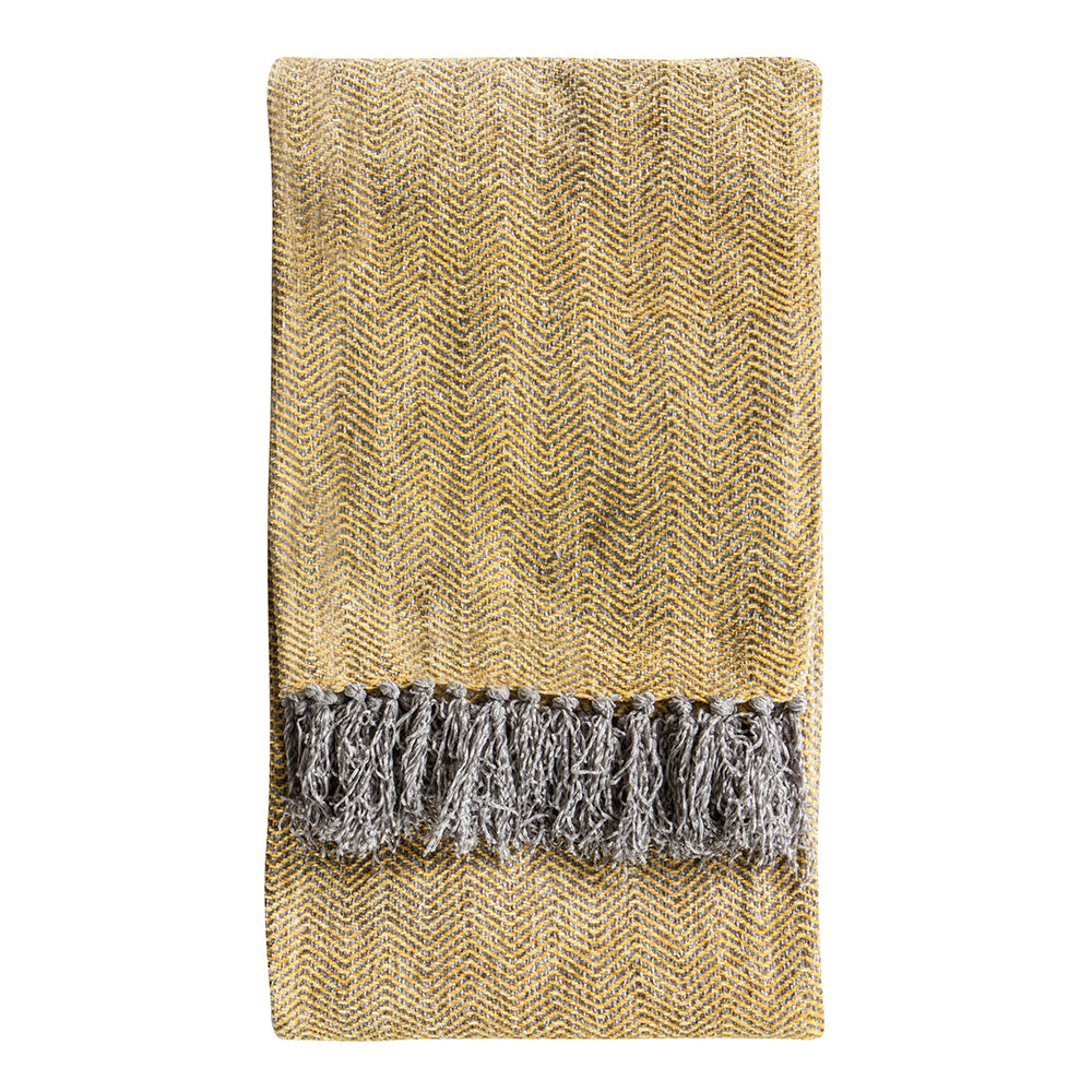 5056315928329-hudson-living-chenille-130x170cm-herringbone-throw-ochre