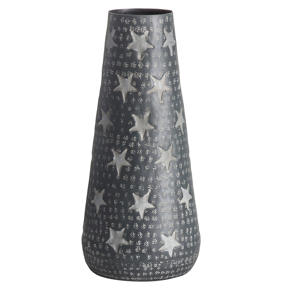 5059413392962-hudson-living-brezno-44cm-aluminium-star-vase-grey