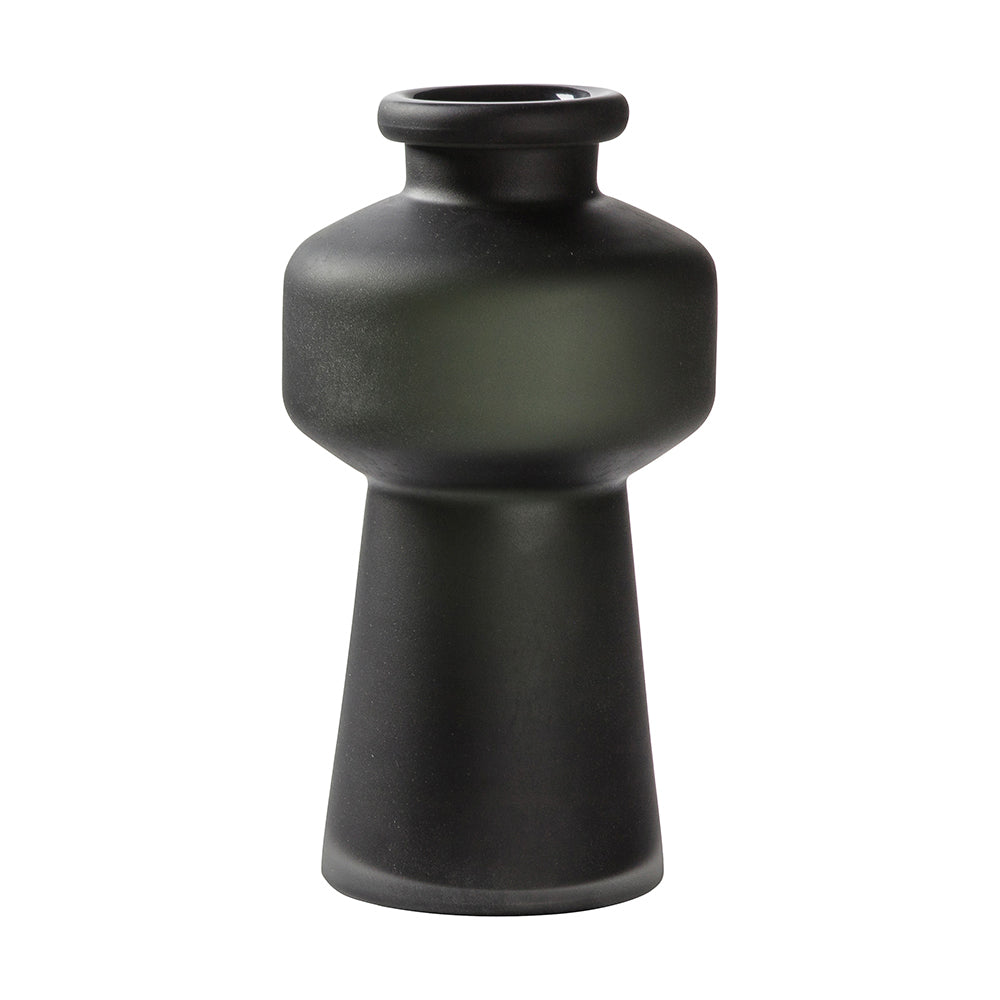 5059413397851-hudson-living-leclerc-26-5cm-frosted-glass-vase-large-black