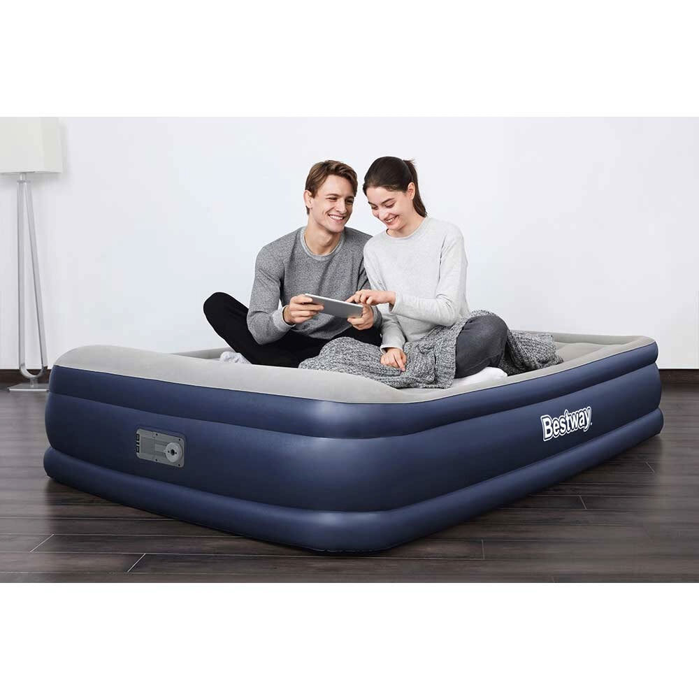 67630-bestway-tritech-inflatable-airbed-queen-mattress-w-built-in-pump