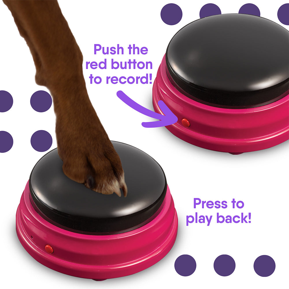 4pc Hunger for Words Talking Pet Programmable Speach Buttons Starter Set