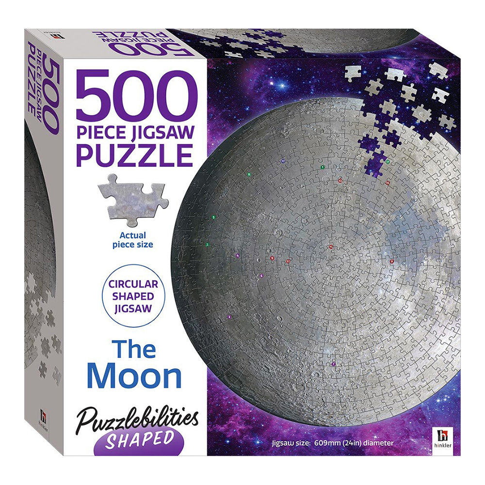 Puzzlebilities Shaped 500pc Jigsaw Puzzle: The Moon