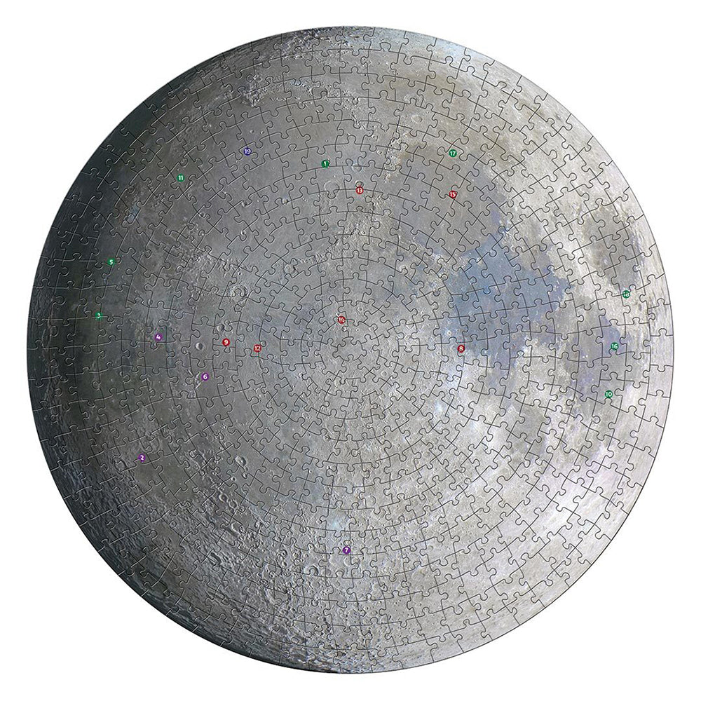 Puzzlebilities Shaped 500pc Jigsaw Puzzle: The Moon