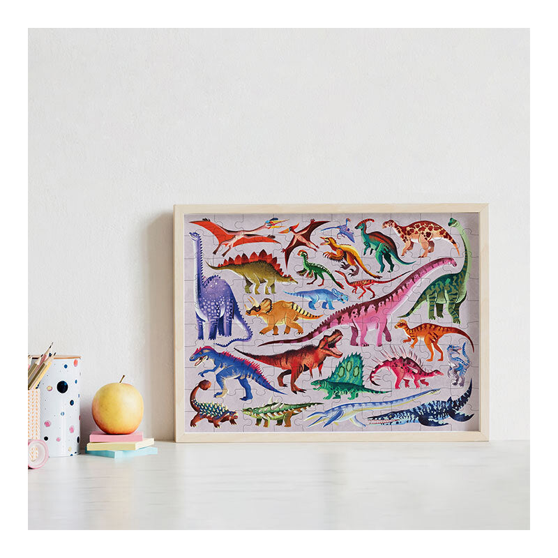 100pc Junior Jigsaw Jigsaw Puzzle Explore 24: Dinosaurs 4y+