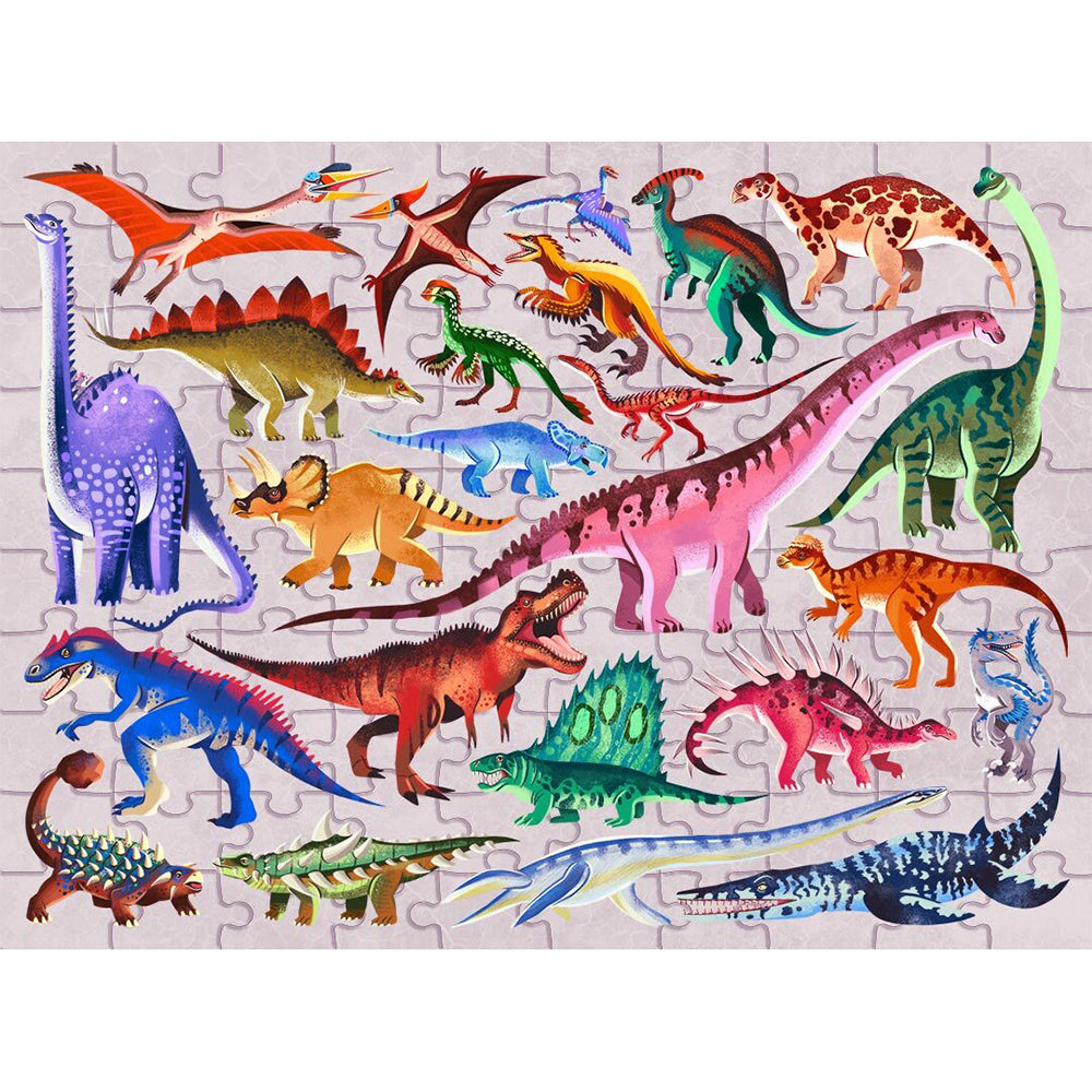100pc Junior Jigsaw Jigsaw Puzzle Explore 24: Dinosaurs 4y+