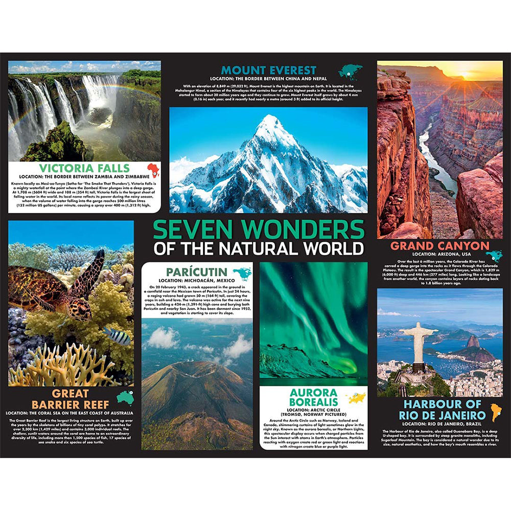 Puzzlebilities Seven Wonders of the Natural World 500pcs Jigsaw Puzzle