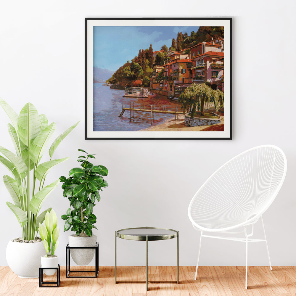 Paint by Numbers Canvas Italian Village DIY Art/Craft Adults Painting
