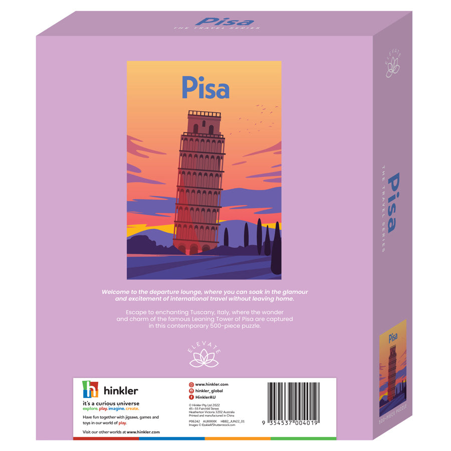Elevate The Travel Series 500pc Jigsaw Puzzle: Pisa 12y+