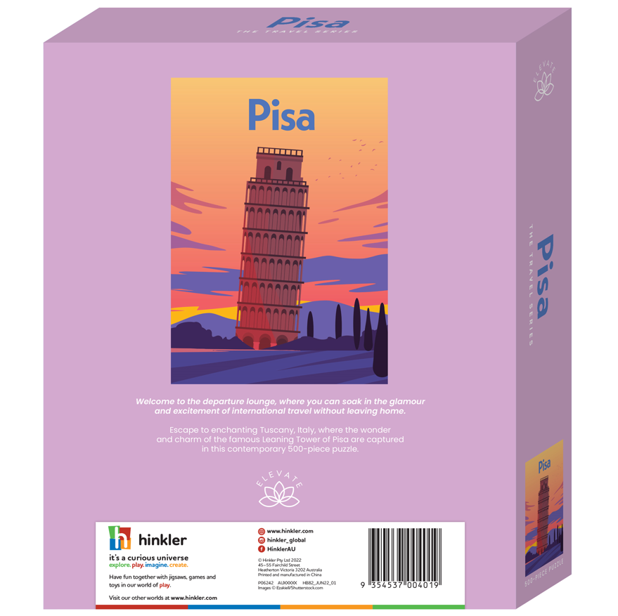 Elevate The Travel Series 500pc Jigsaw Puzzle: Pisa 12y+