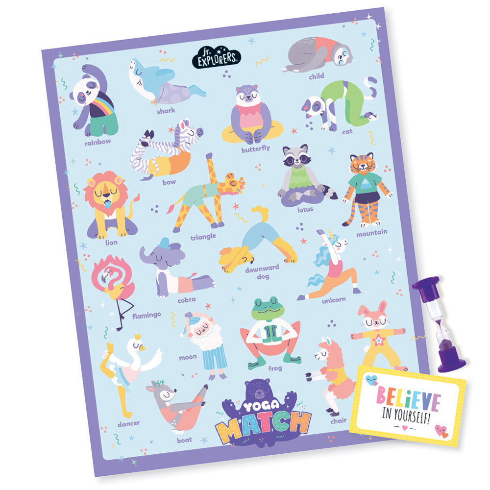 Junior Explorers Yoga Match Educational Activity Set 3y+