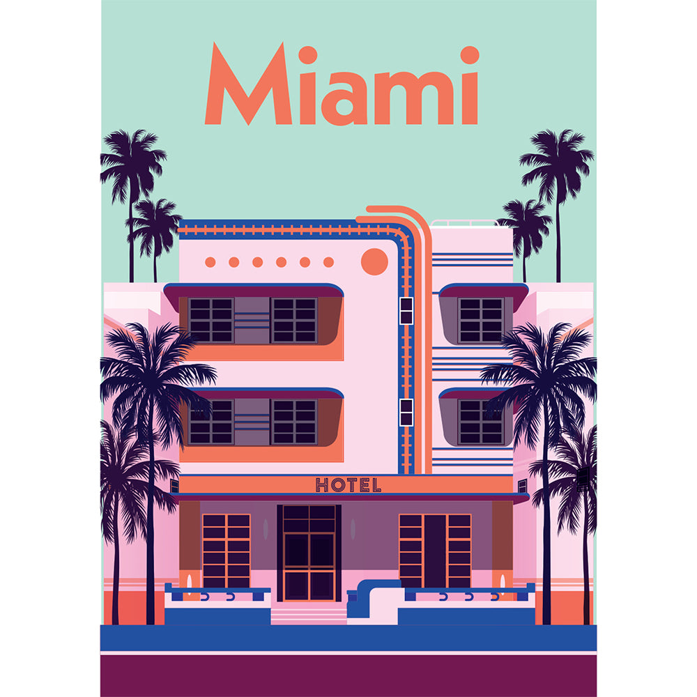 Elevate The Travel Series 500pc Jigsaw Puzzle: Miami 12y+