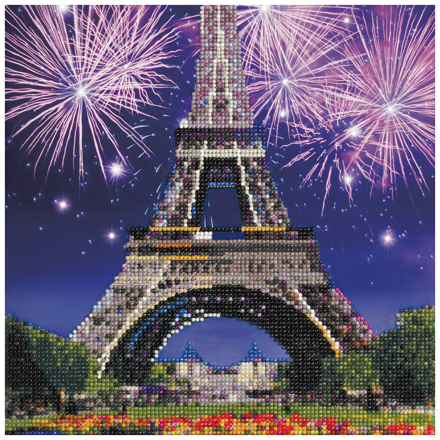 Art Maker Light-up Crystal Canvas Eiffel Tower Craft Activity Kit