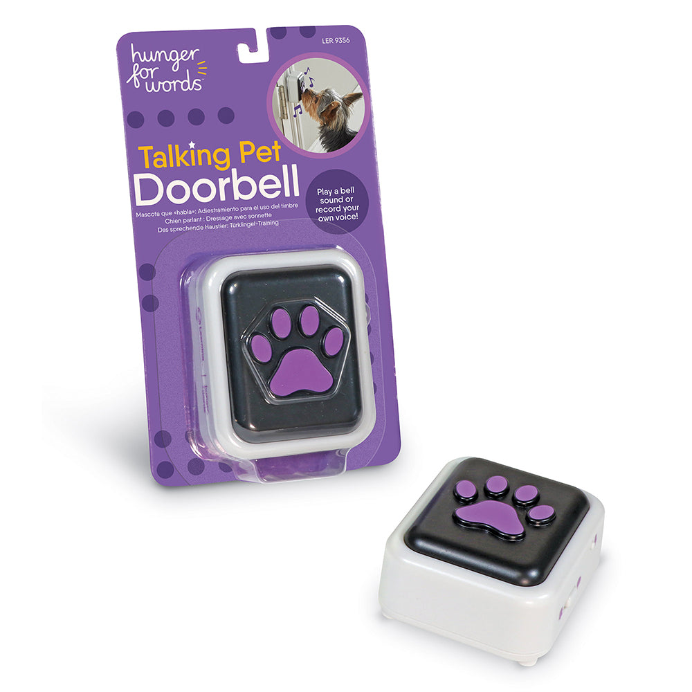 Hunger for Words Talking Programmable Electronic Pet Doorbell Button