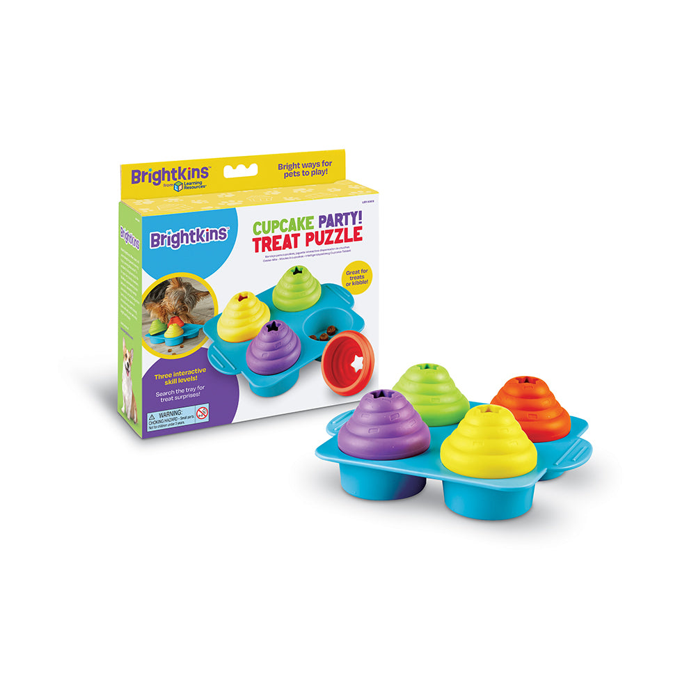 Brightkins Cupcake Party Dog/Pet Treat Dispenser Puzzle/Toy Assorted