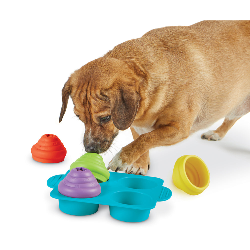 Brightkins Cupcake Party Dog/Pet Treat Dispenser Puzzle/Toy Assorted