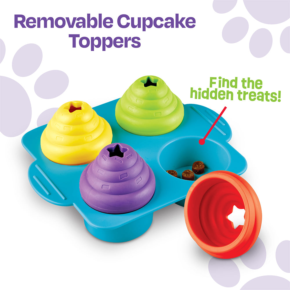 Brightkins Cupcake Party Dog/Pet Treat Dispenser Puzzle/Toy Assorted