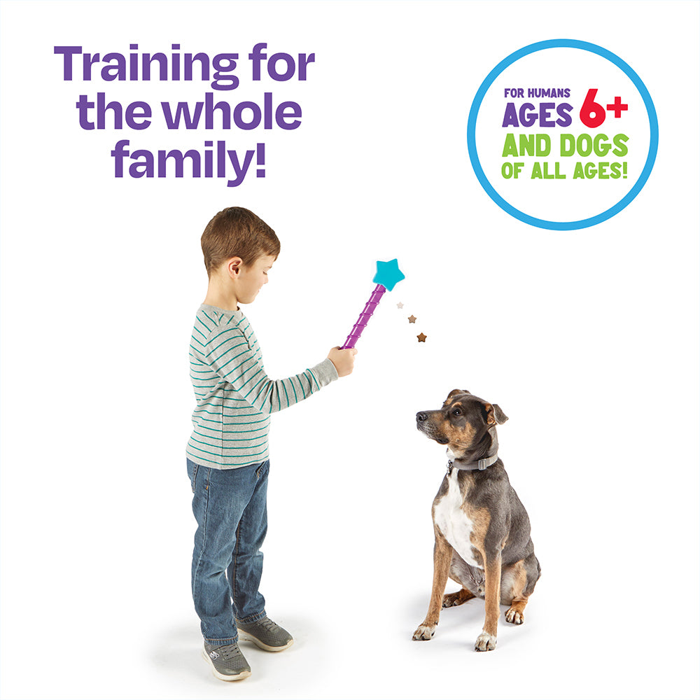 Brightkins Magic Star Wand Dog/Pet Treat Dispenser Blue/Purple 6y+