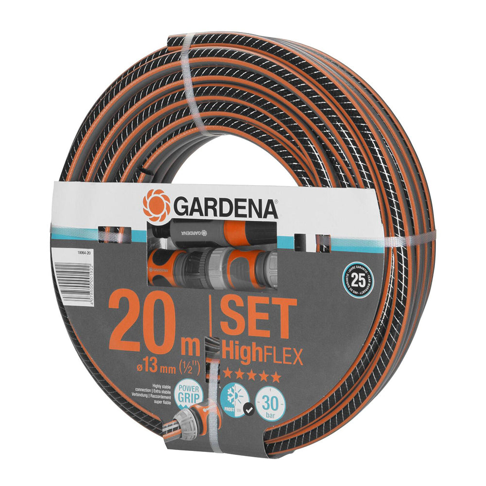 Gardena High Flex Frost/UV Resistant Garden Hose & Watering Set 13mm x 20m