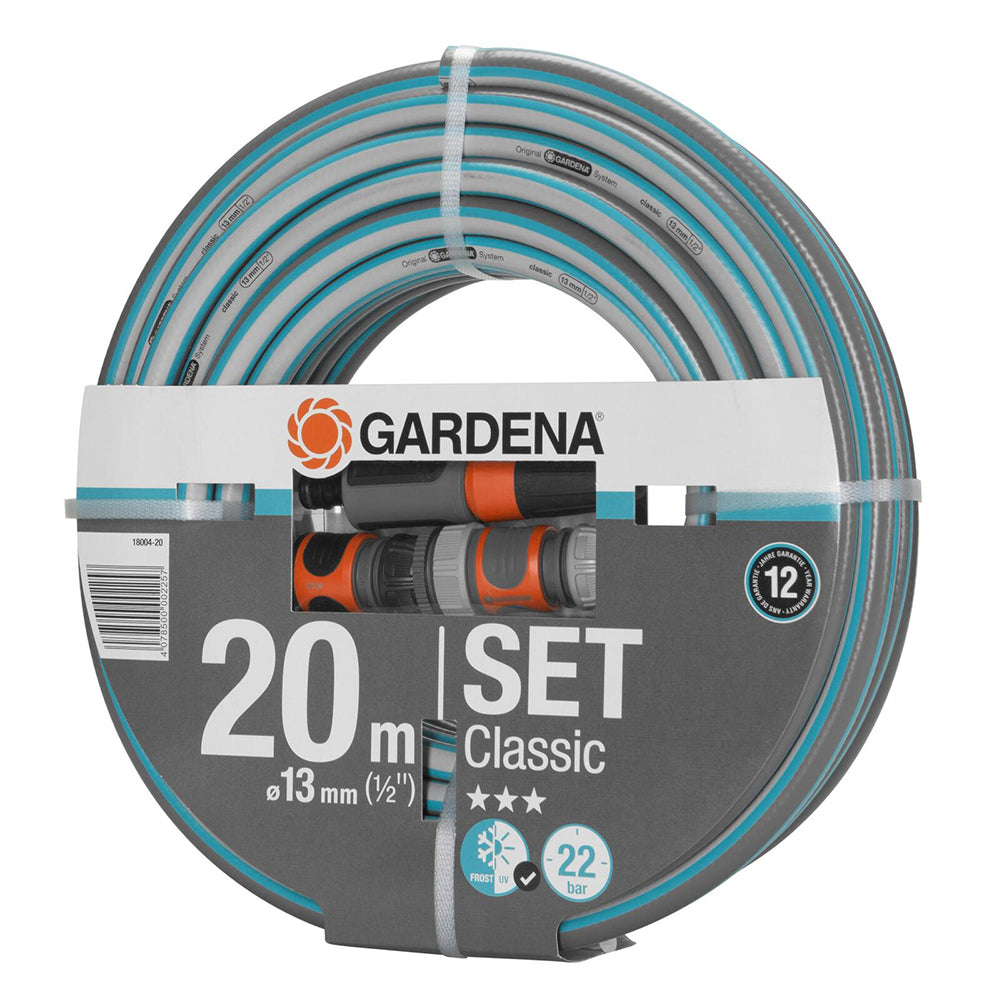 Gardena 18004-20 Classic Frost/UV Resistant Garden Hose Set 13mm x 20m