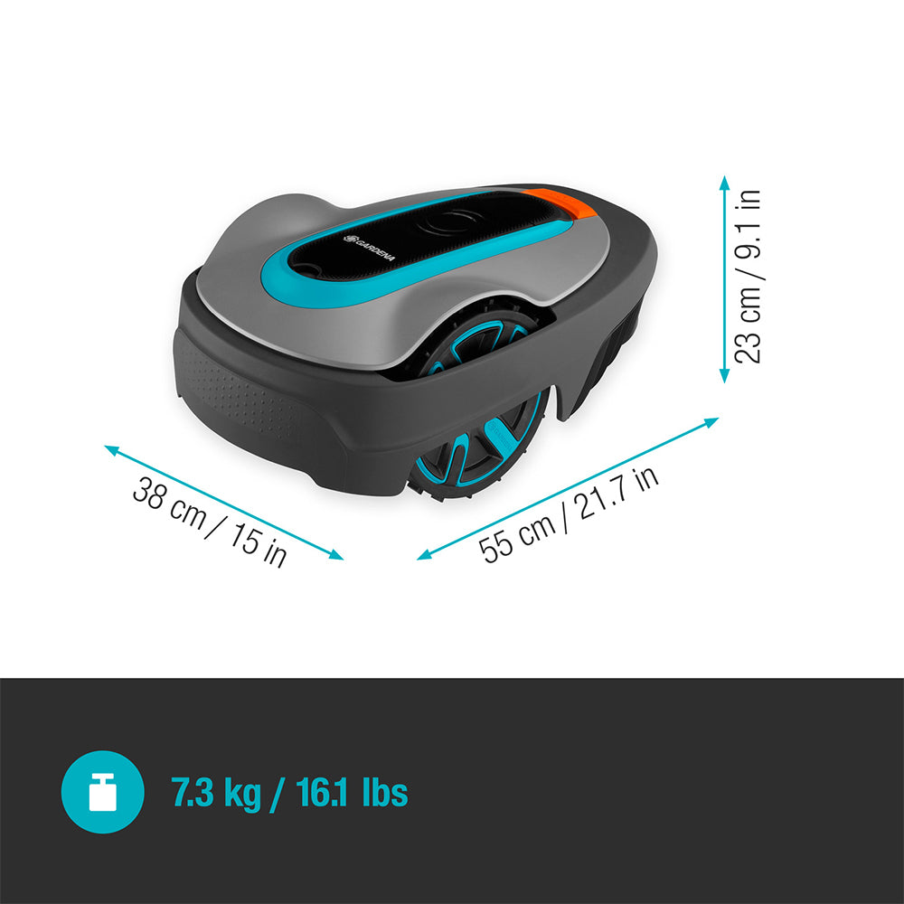 Gardena 15001-38 Sileno City 250 Bluetooth Robotic Lawn Mower
