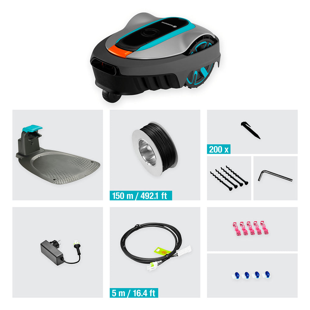 Gardena 15001-38 Sileno City 250 Bluetooth Robotic Lawn Mower