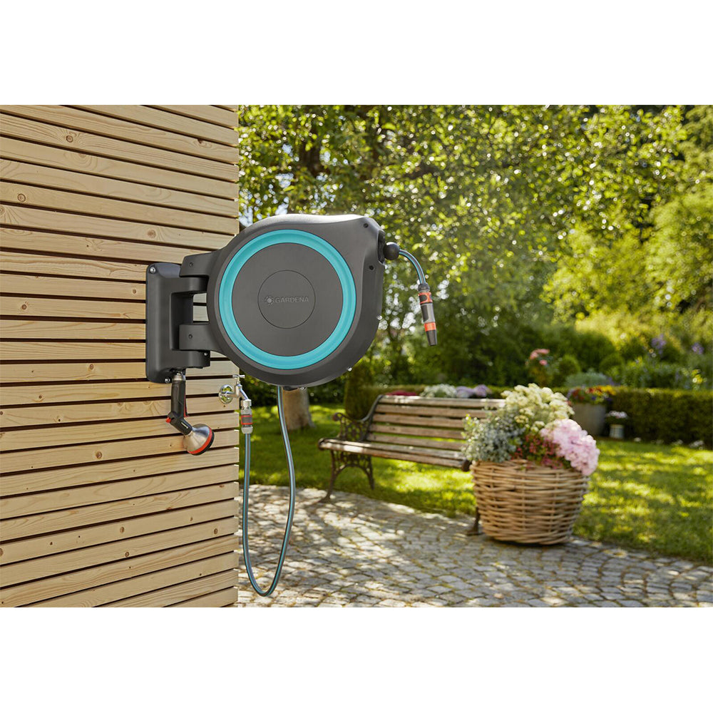 Gardena 18630-20 Wall Mounted Hose Box 35m Rollup Compact Set
