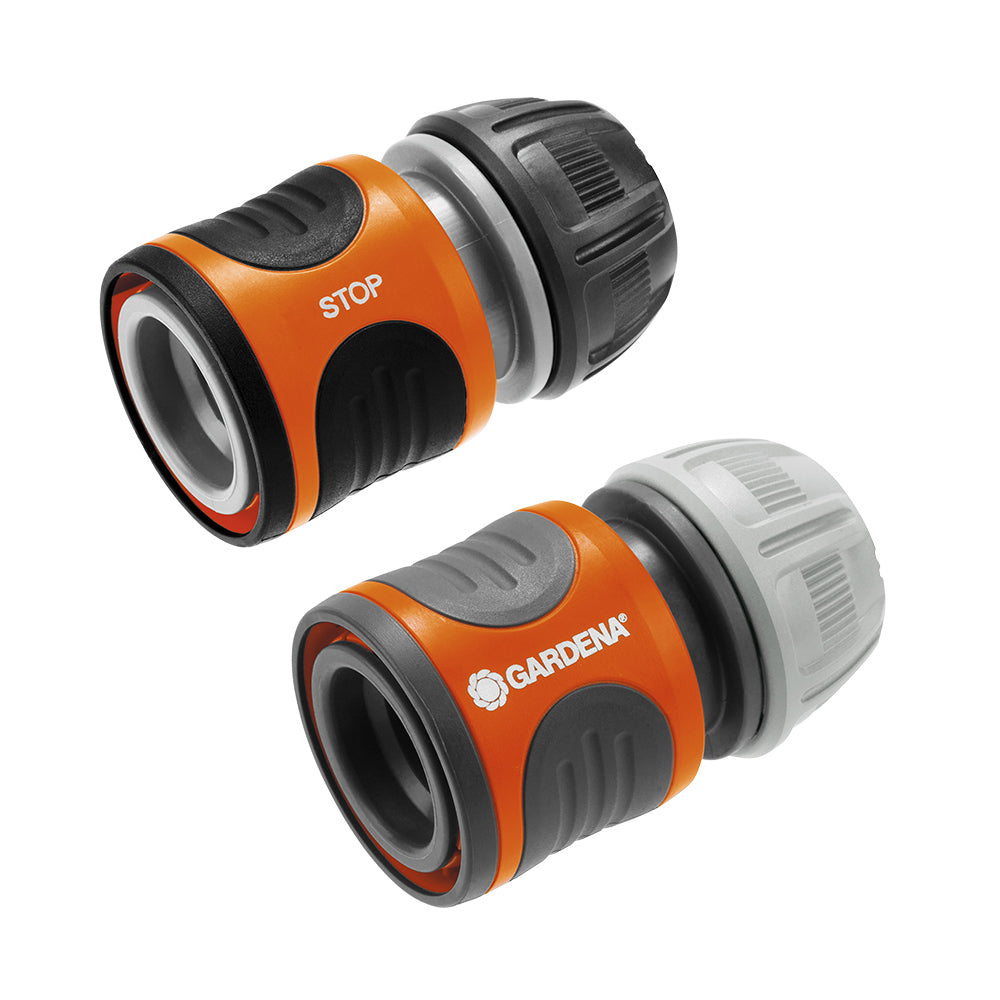 3pc Gardena 18283-20 13 & 15mm Backyard Garden Hose Connector Set