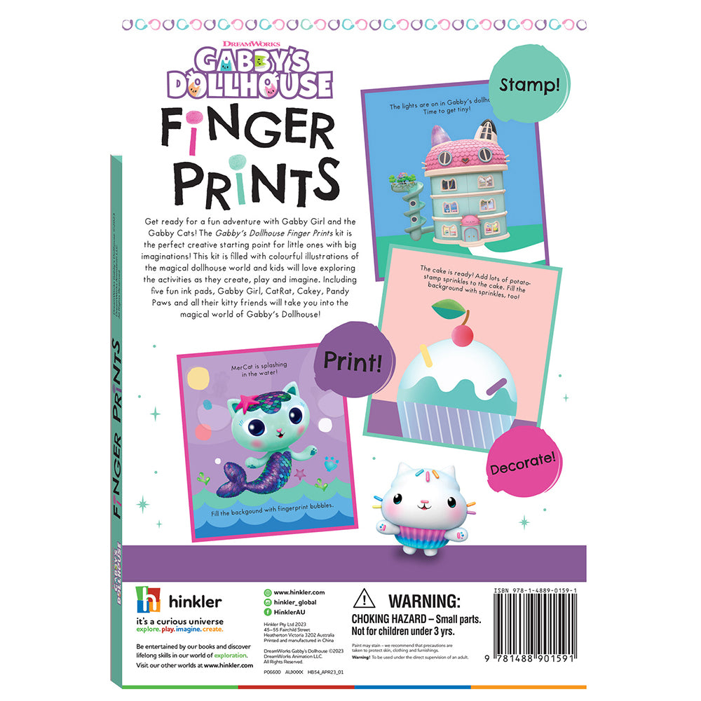 Kaleidoscope Gabby's Dollhouse Finger Prints Kids Book 3y+