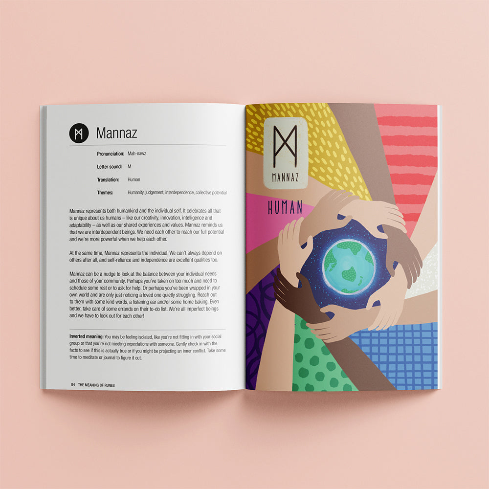 Elevate The Wisdom of Runes Mindful Wellness Self Care Book