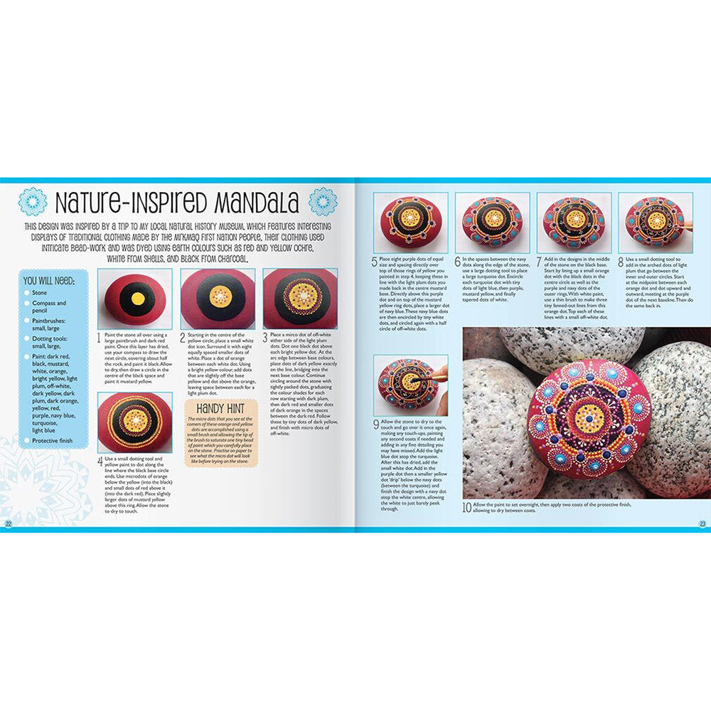 Craft Maker Paint Your Own Mandala Stones Box Set Craft Activity Kit