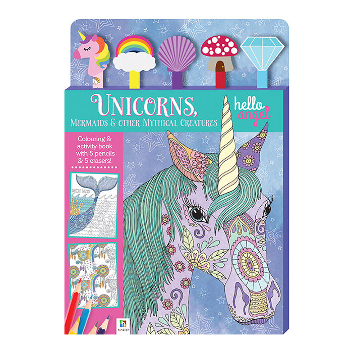 Kaleidoscope Hello Angel: Unicorns, Mermaids 5-Pencil Kids Book 5y+