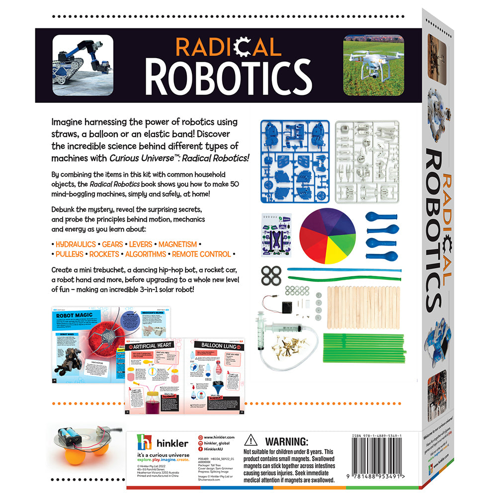 Curious Universe Radical Robotics Book And Science Kit 8y+